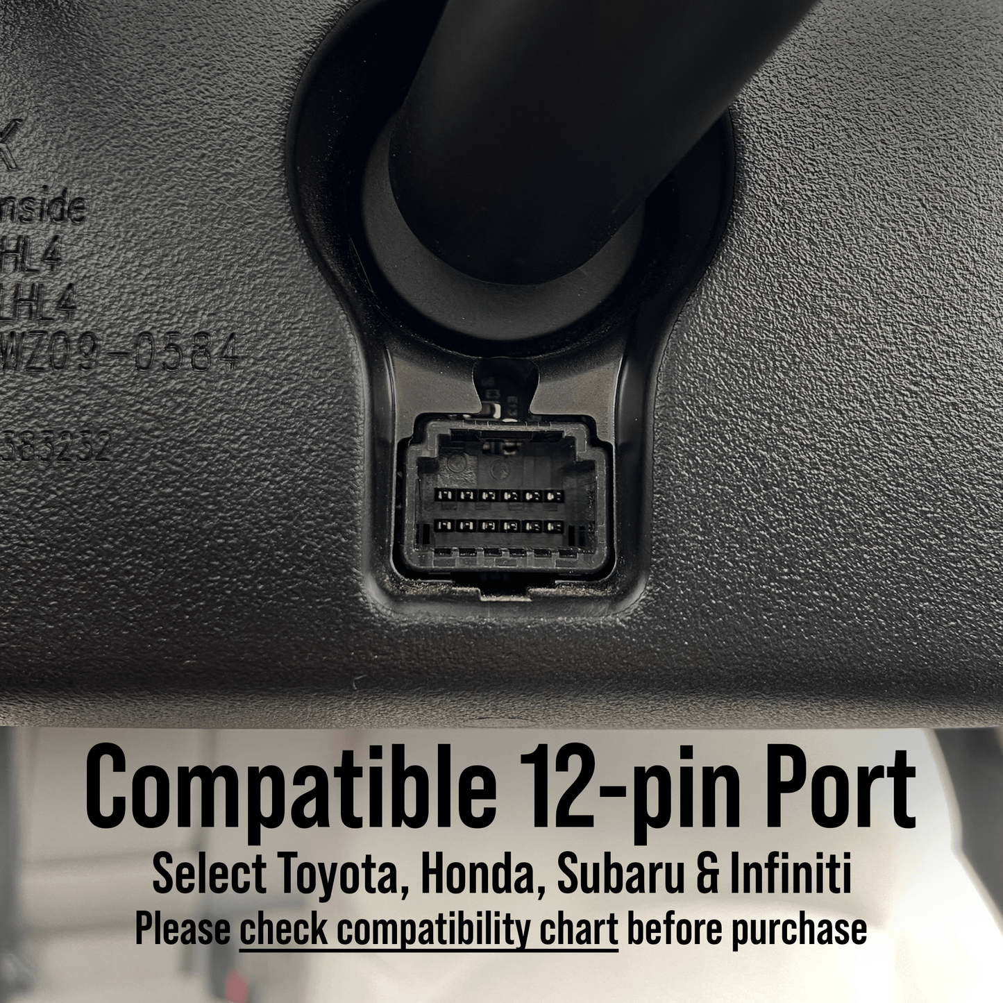 Dash Cam Power Adapter (12-Pin Type A) for Select Toyota/Honda/Subaru/Infiniti - Dongar Technologies LLC