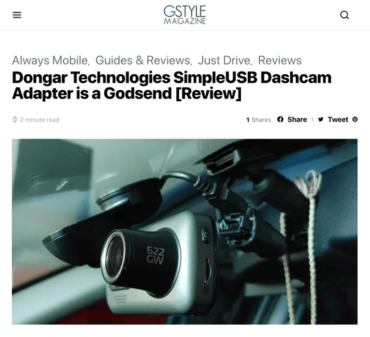 Our adapters are a "Godsend"? GStyle Magazine Review! - Dongar Technologies LLC