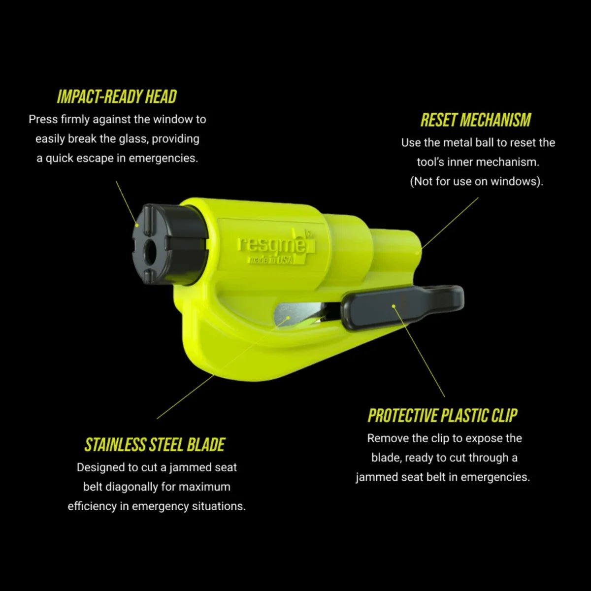 resqme® Car Escape Tool – Dongar Technologies LLC